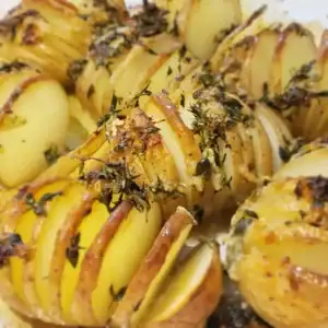 Lemon Herb Hasselback Potatoes