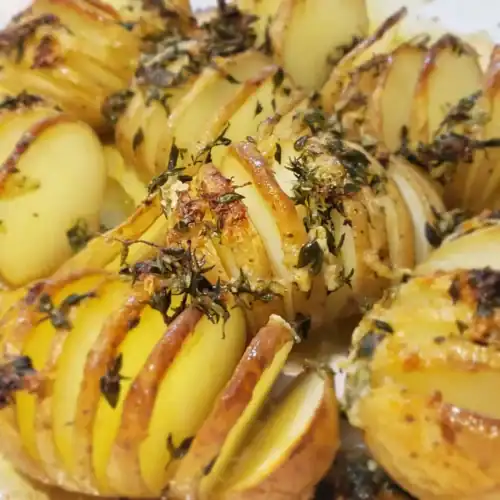 Lemon Herb Hasselback Potatoes